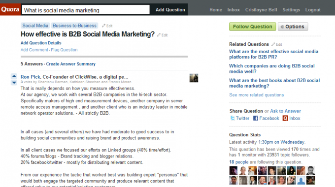 Is Quora The Next Big Thing?